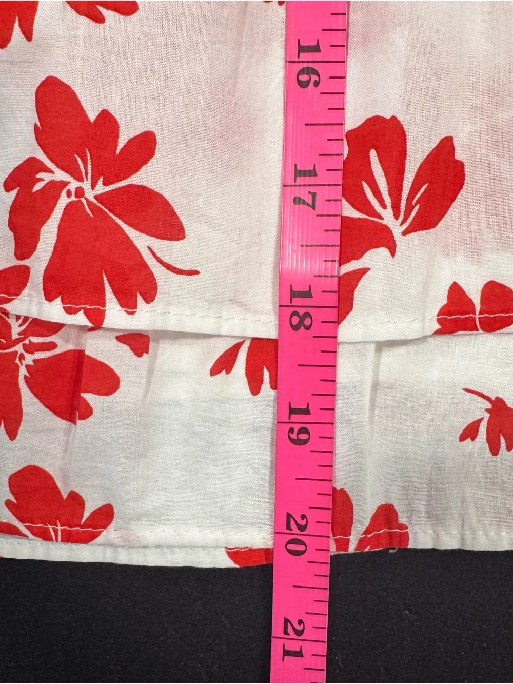 J. Crew Red Floral Mini Skirt on Cream - Picture 11 of 11